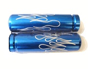 (image for) Flame Steel Grips - Blue